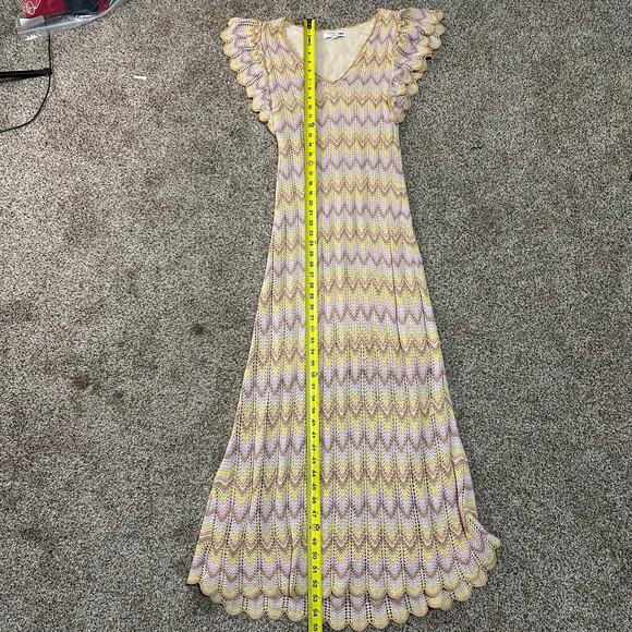 DEREK LAM 10 CROSBY X RTR Women's Crochet Knit Dress Size M - Picture 9 of 14